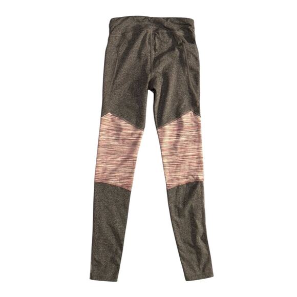 Athleta Girl Gray and Pink Athletic Leggings - Girls Size L (12) - Picture 5 of 5